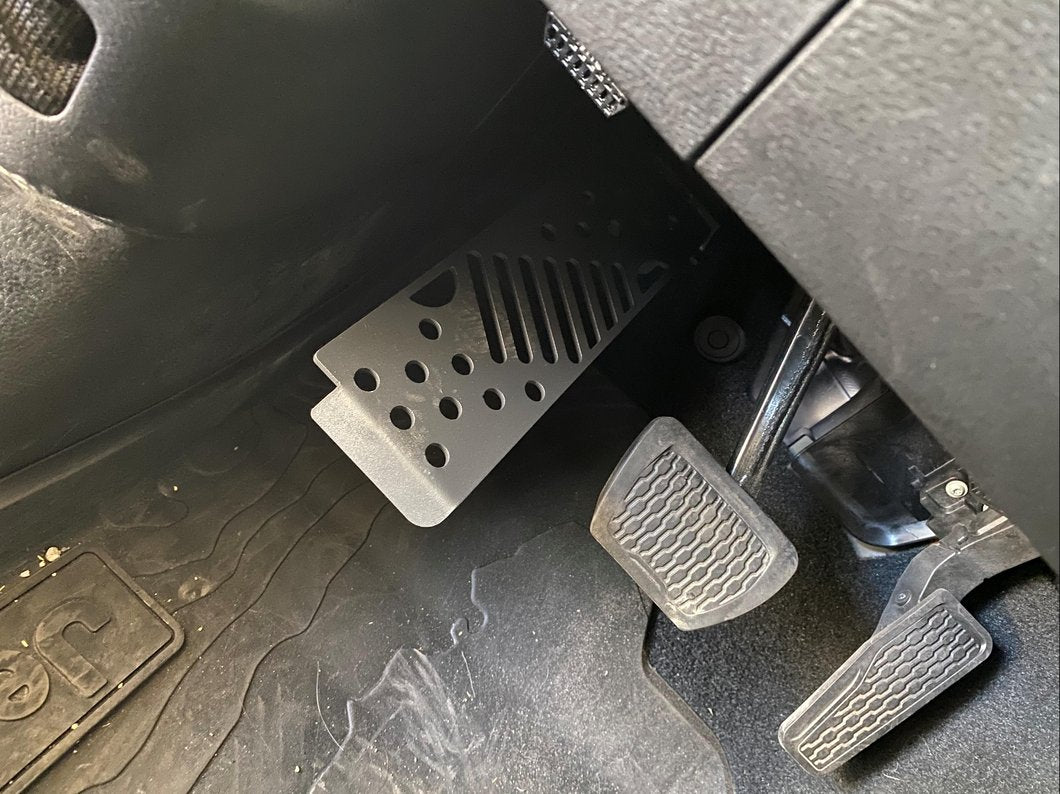 RedRock Dead Pedal Assembly; Matte Black (18-25 Jeep Wrangler JL w/ Automatic Transmission, Excluding 4xe)