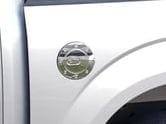 RedRock Fuel Door Cover; Chrome (15-20 F-150, Excluding Diesel)