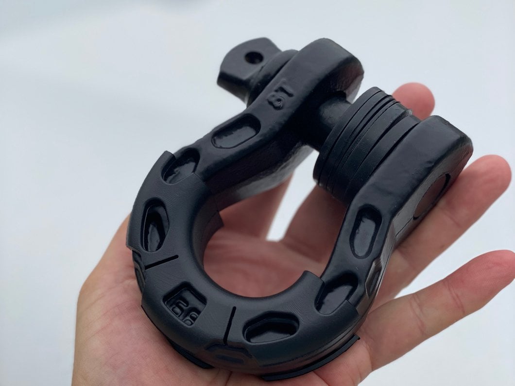 RedRock 3/4-Inch D-Ring Shackle Isolators; Black
