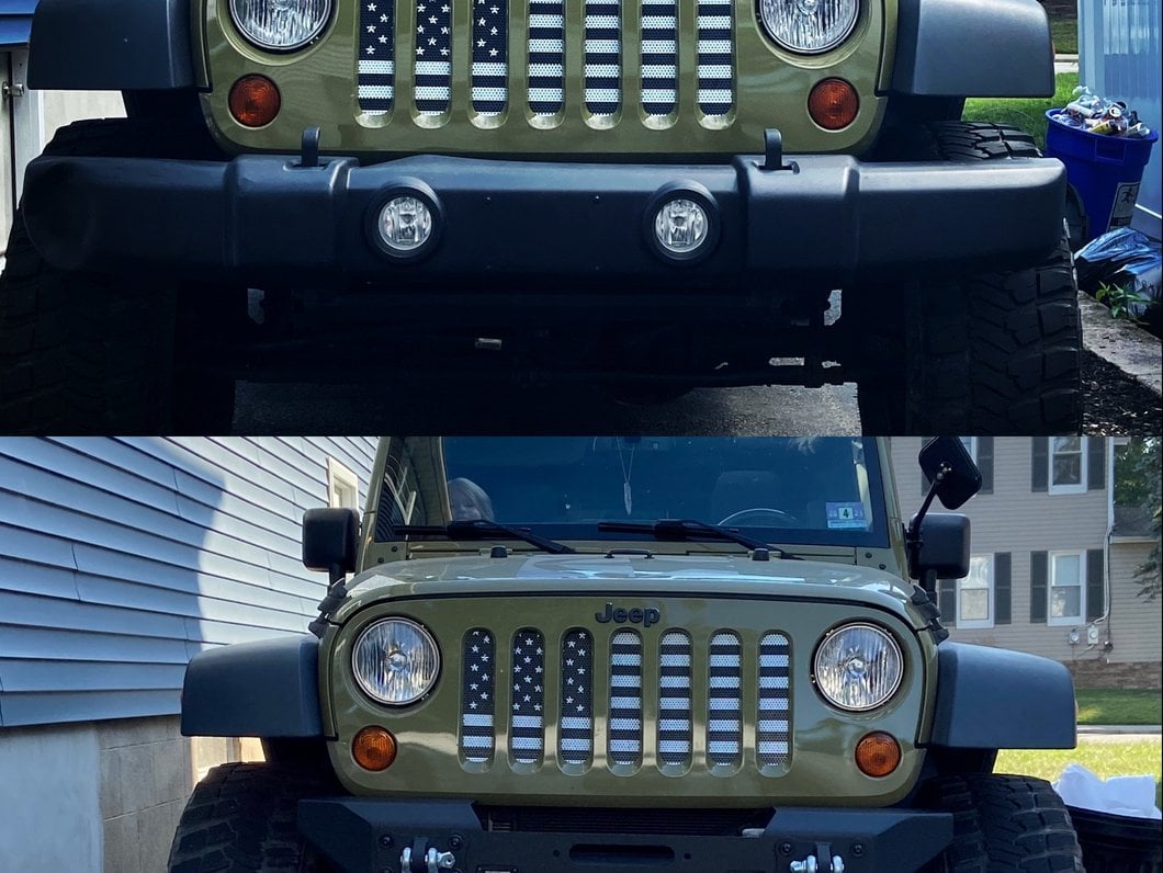 RedRock Max-HD Stubby Front Bumper with LED Fog Lights and Winch Mount (07-18 Jeep Wrangler JK)