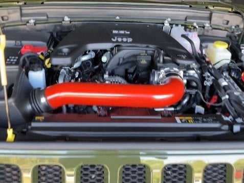 RedRock Cold Air Intake; Polished (18-25 3.6L Jeep Wrangler JL)