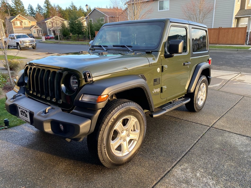 RedRock PNC Side Step Bars; Textured Black (18-25 Jeep Wrangler JL 2-Door)