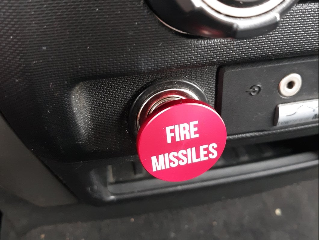 RedRock Fire Missile Lighter Plug; Red Anodized (09-14 F-150)