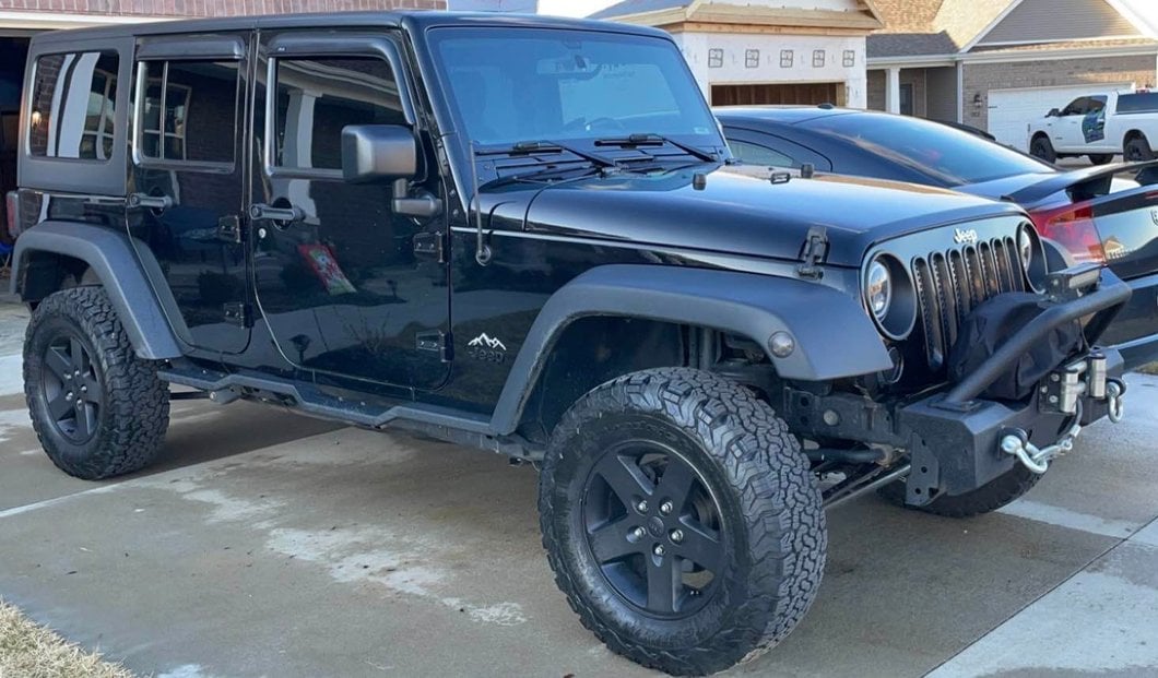 RedRock HD Rocker Steps; Textured Black (07-18 Jeep Wrangler JK 4-Door)