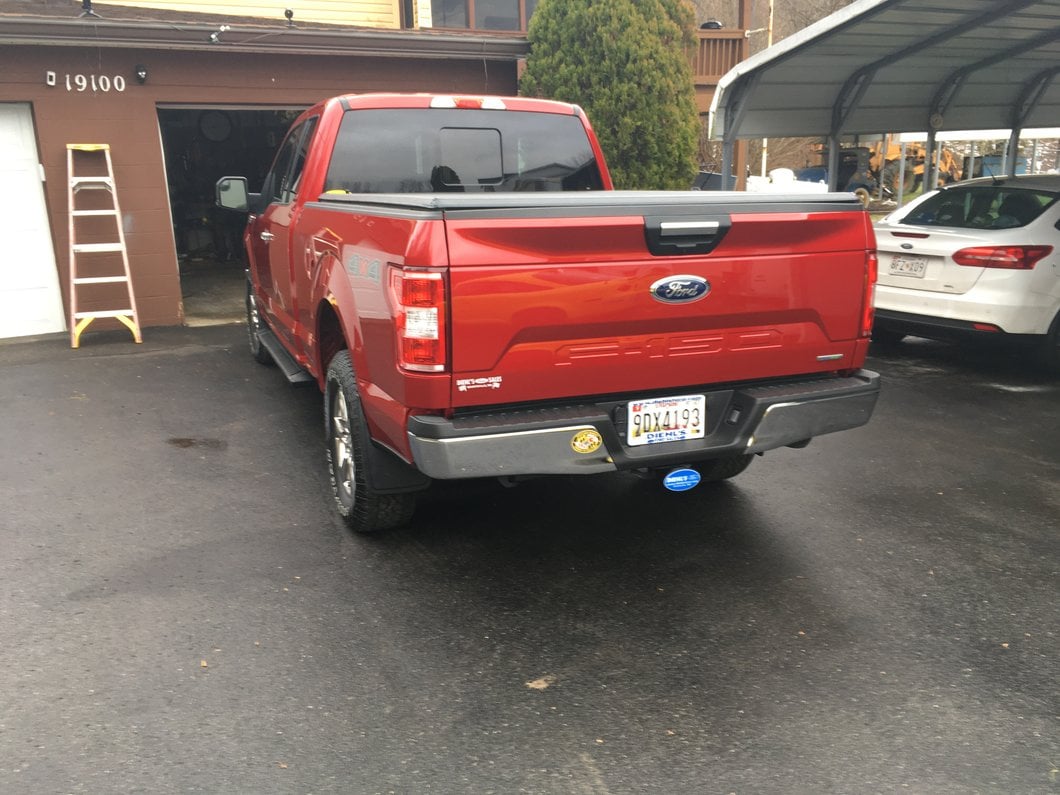 RedRock Window Deflectors; Front and Rear; Smoked (15-25 F-150 SuperCab)