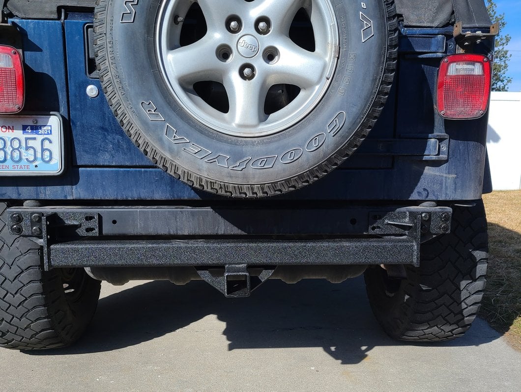 RedRock Hitch; Textured Black (87-06 Jeep Wrangler YJ & TJ)
