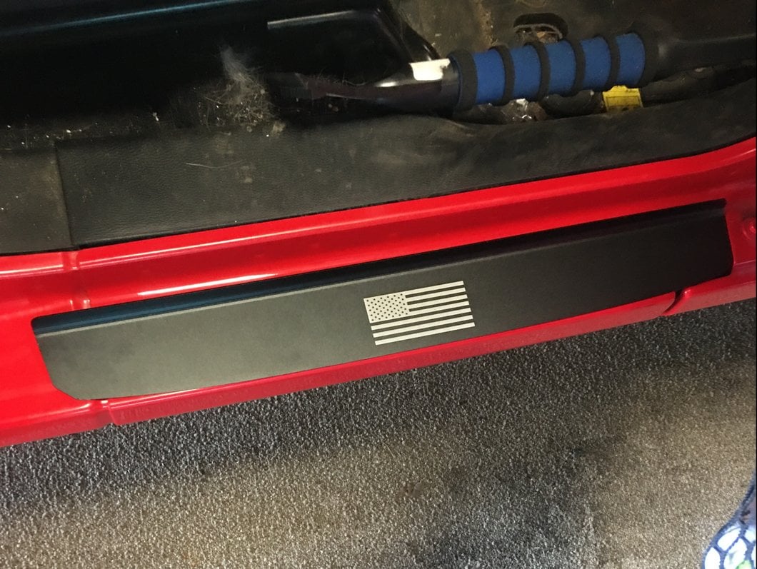 RedRock Old Glory Door Entry Guards; Black (18-25 Jeep Wrangler JL)