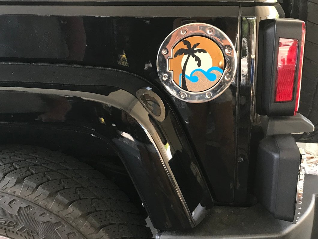 RedRock Non-Locking Fuel Door; Stainless Steel (07-18 Jeep Wrangler JK)