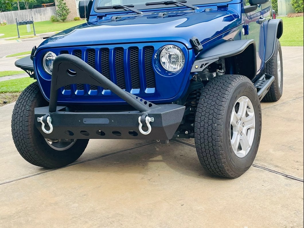 RedRock Mid-Width Winch Front Bumper with Stinger (18-25 Jeep Wrangler JL)