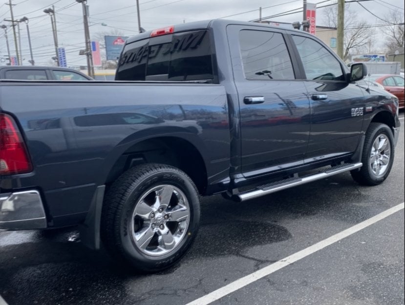 RedRock Window Deflectors; Front and Rear; Smoked (09-18 RAM 1500 Crew Cab)