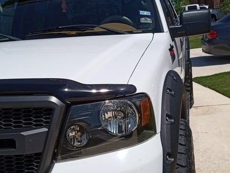 RedRock Pocket Style Fender Flares; Textured Black (04-08 F-150 Styleside)