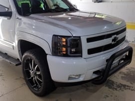 RedRock Upper Overlay Grille; Black (07-13 Silverado 1500)