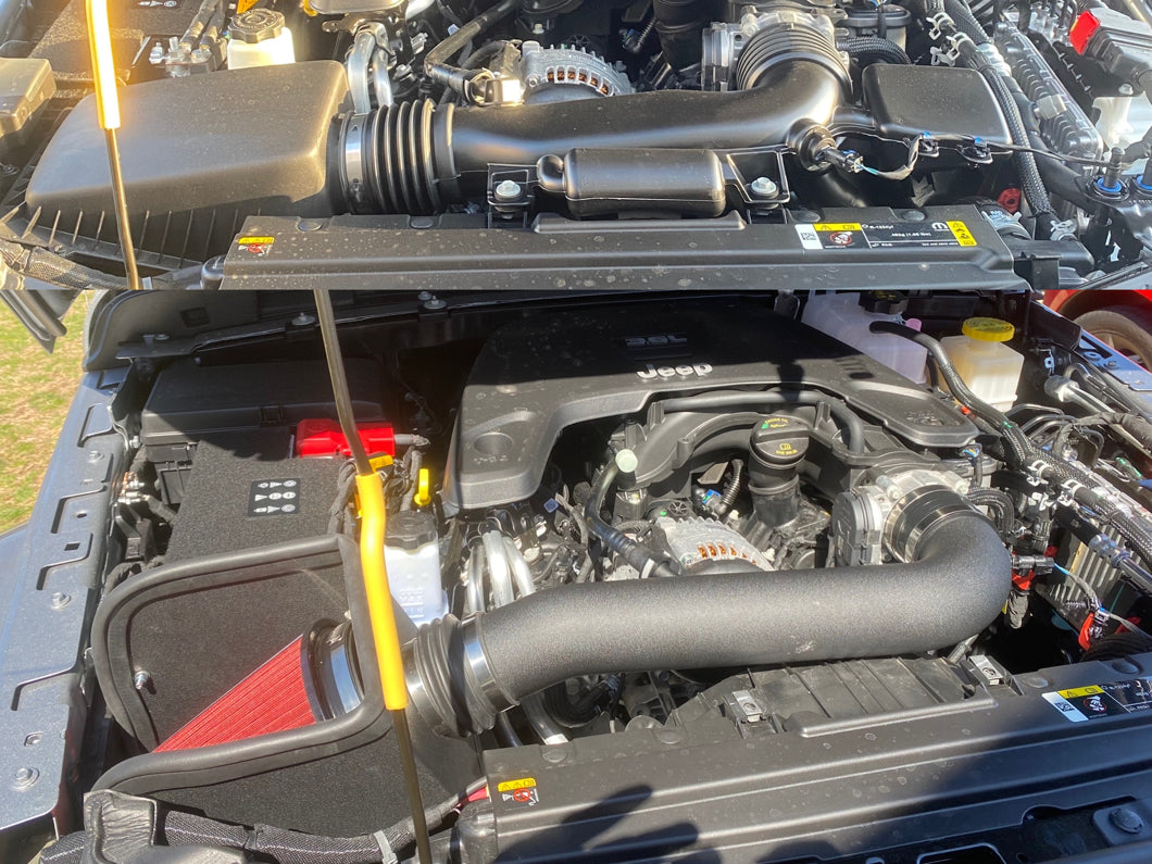 RedRock Cold Air Intake; Textured Black (20-25 3.6L Jeep Gladiator JT)