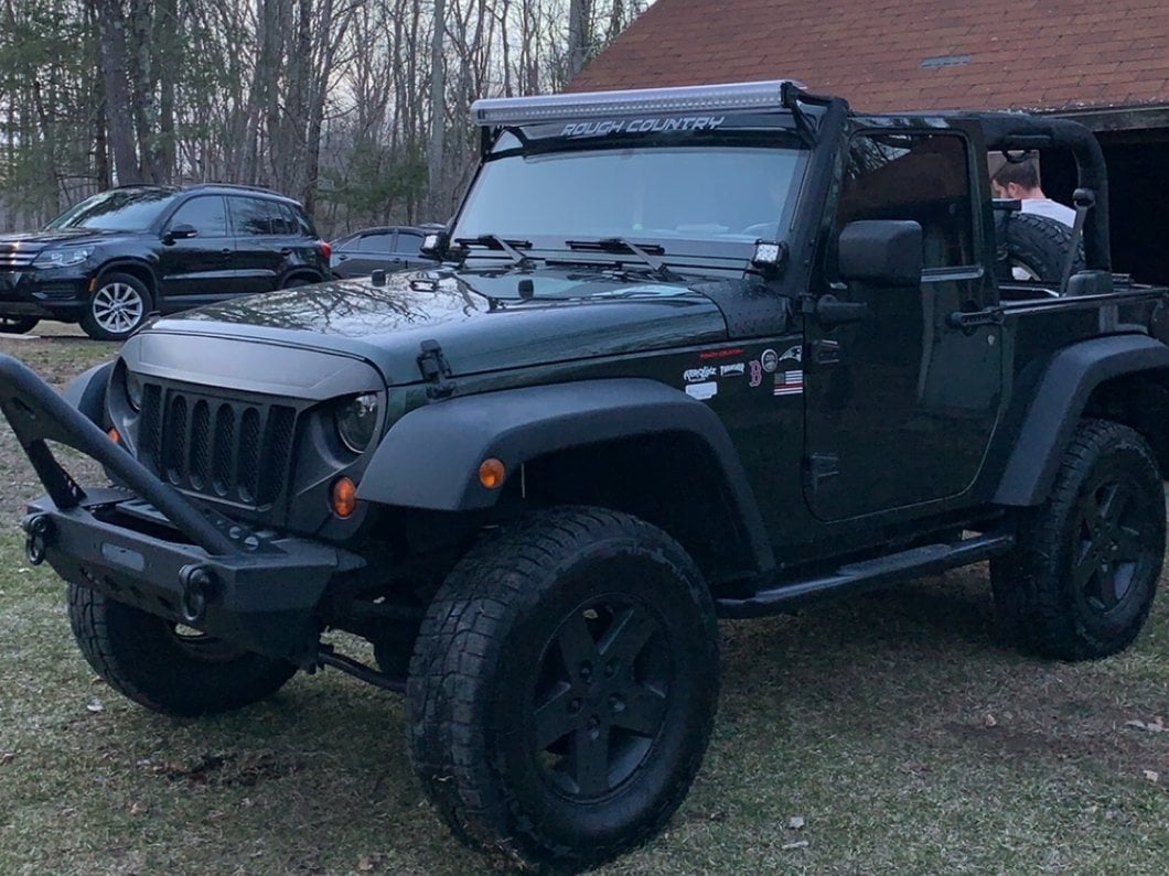 RedRock Mid-Width Winch Front Bumper with Stinger (18-25 Jeep Wrangler JL)