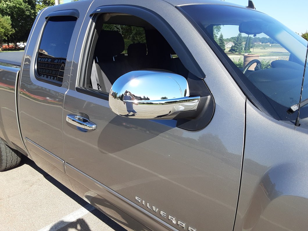 RedRock Full Mirror Covers Chrome (07-13 Silverado 1500)