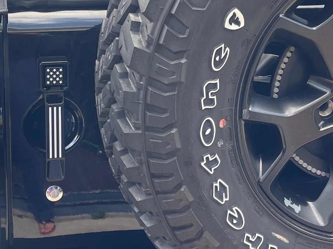 RedRock Aluminum Door and Tailgate Handle Set; Stars and Stripes (07-18 Jeep Wrangler JK 4-Door)