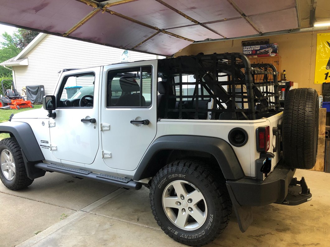 RedRock Xtender Net System (07-18 Jeep Wrangler JK 4-Door)