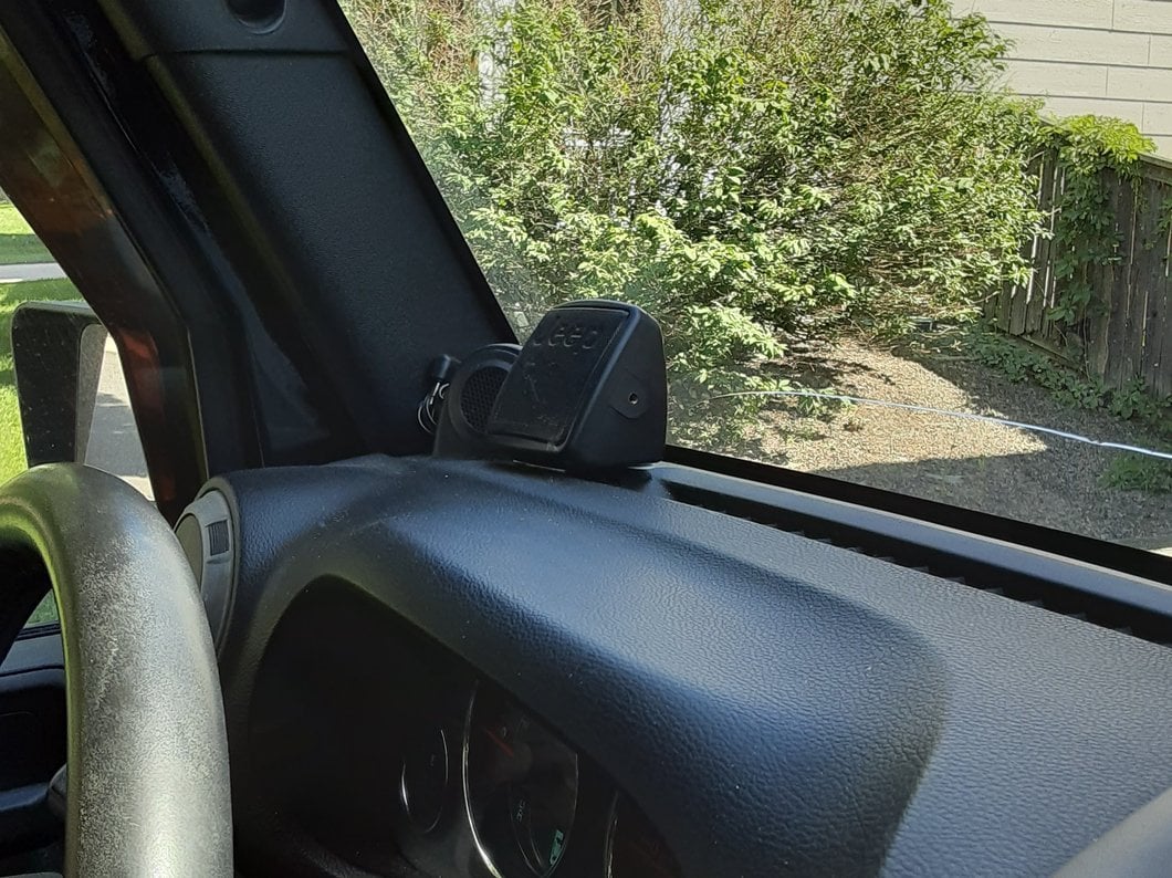 RedRock External 2-3/4-Inch Speaker with Embossed Jeep Logos (Universal; Some Adaptation May Be Required)