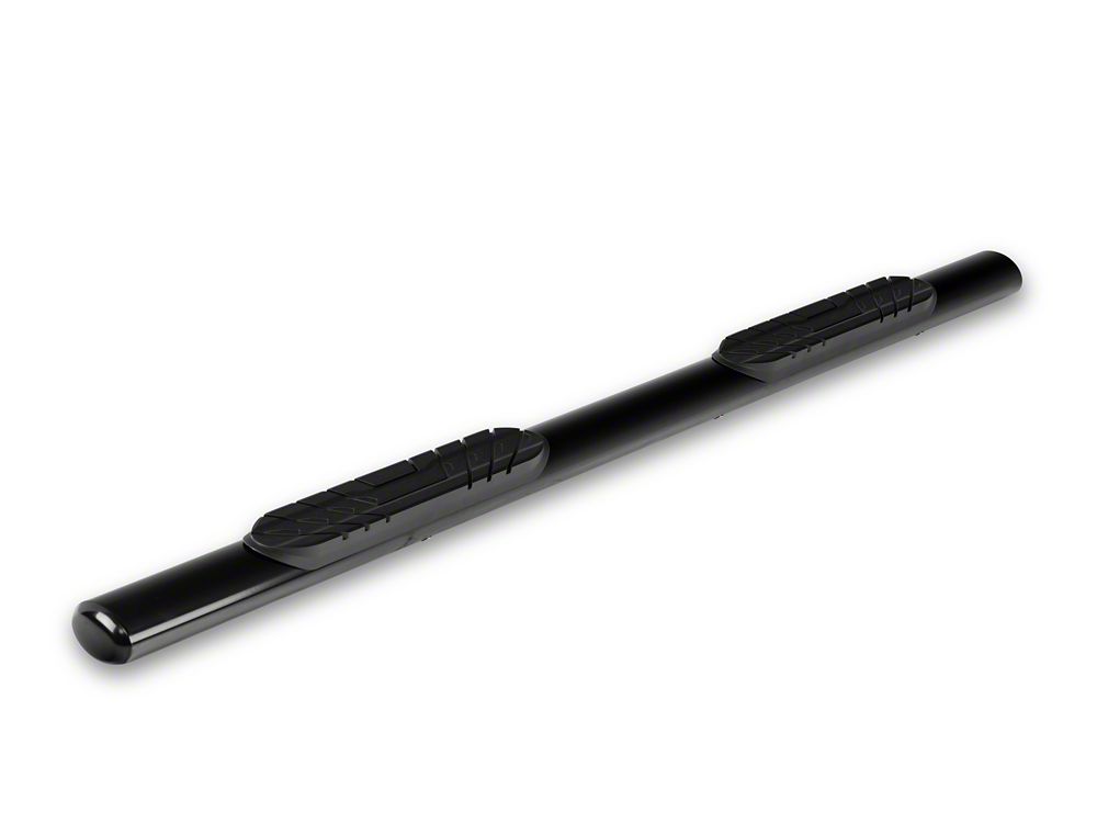 RedRock 4-Inch Oval Straight Side Steps; Black (21-25 Tahoe)