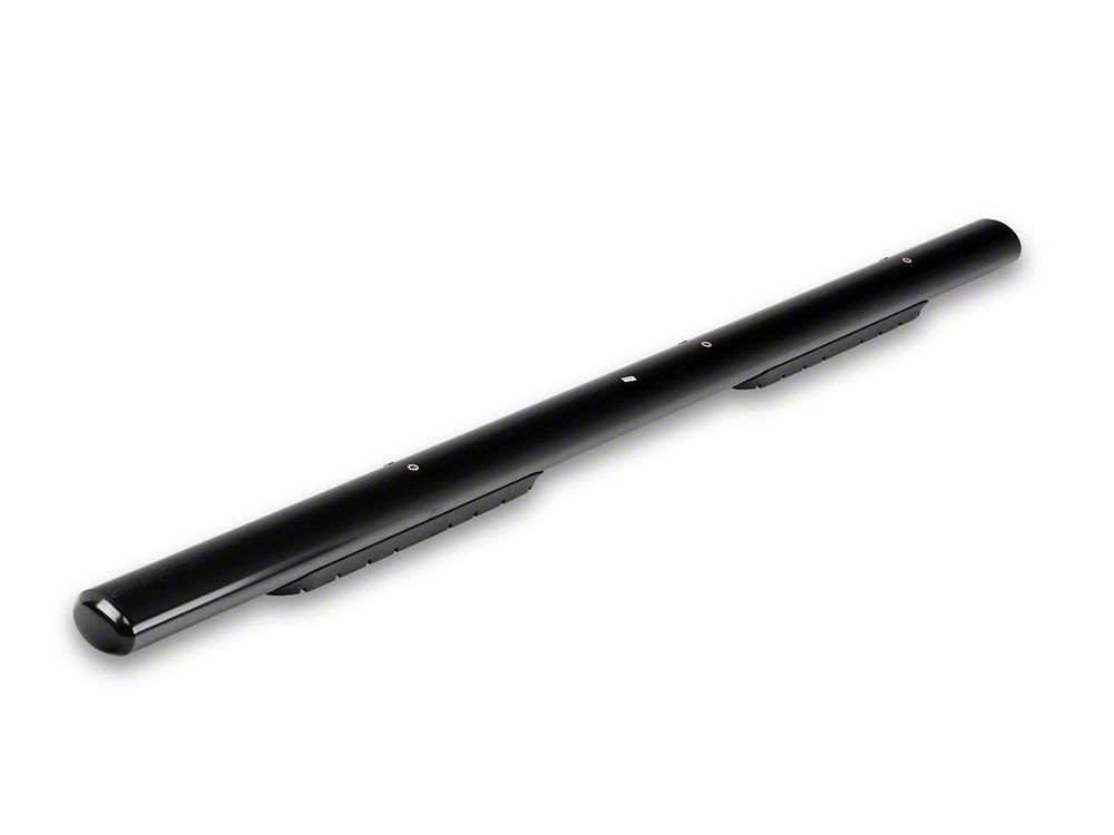 RedRock 4-Inch Oval Straight Side Steps; Black (21-25 Tahoe)