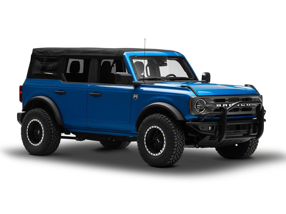 RedRock HD Tubular Front Bumper with LED Fog Lights and Grille Guard (21-25 Bronco, Excluding Raptor)