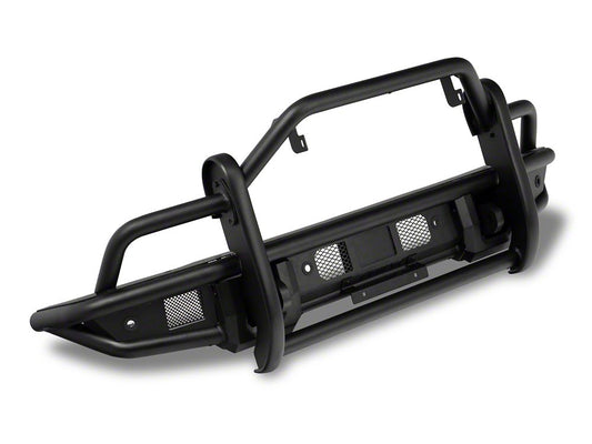 RedRock HD Tubular Front Bumper with LED Fog Lights and Grille Guard (21-25 Bronco, Excluding Raptor)