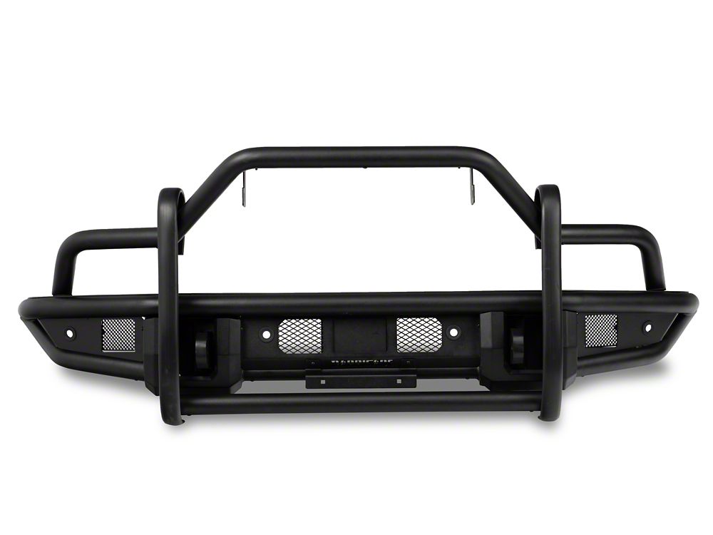 RedRock HD Tubular Front Bumper with LED Fog Lights and Grille Guard (21-25 Bronco, Excluding Raptor)