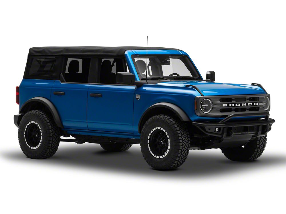 RedRock HD Tubular Front Bumper with LED Fog Lights and Skid Plate (21-25 Bronco, Excluding Raptor)