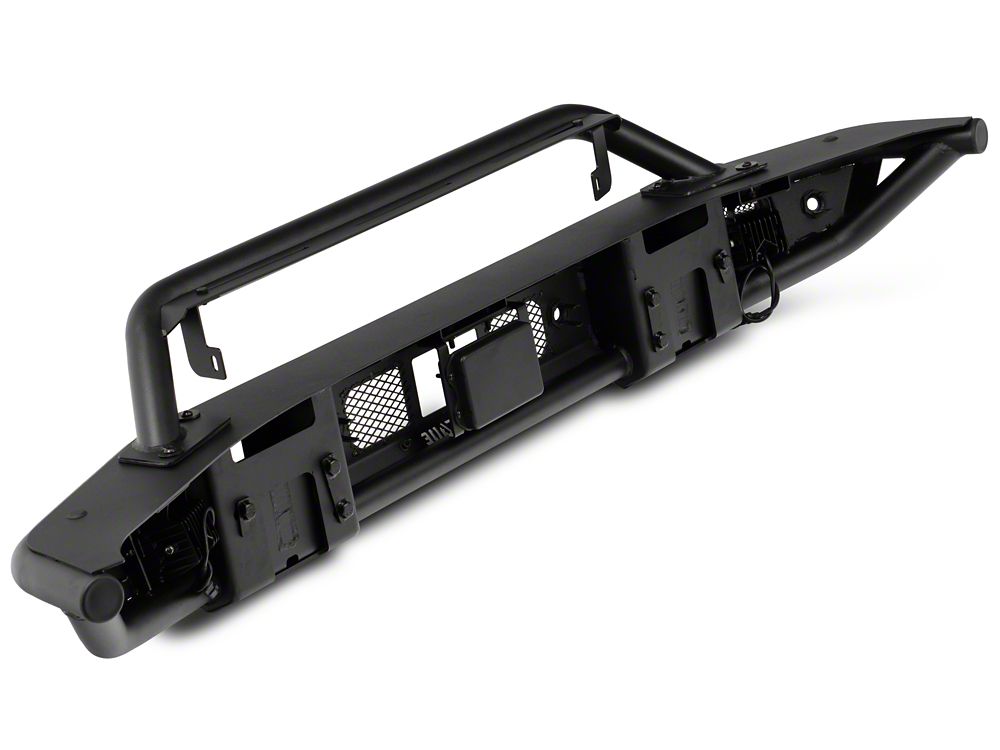 RedRock HD Tubular Front Bumper with LED Fog Lights and Skid Plate (21-25 Bronco, Excluding Raptor)