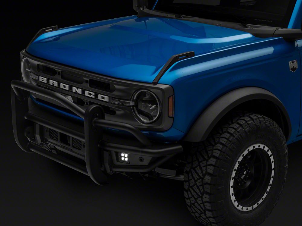 RedRock HD Tubular Front Bumper with LED Fog Lights, Grille Guard and Skid Plate (21-25 Bronco, Excluding Raptor)