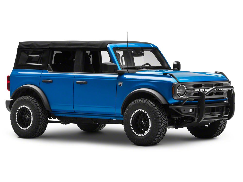 RedRock HD Tubular Front Bumper with LED Fog Lights, Grille Guard and Skid Plate (21-25 Bronco, Excluding Raptor)