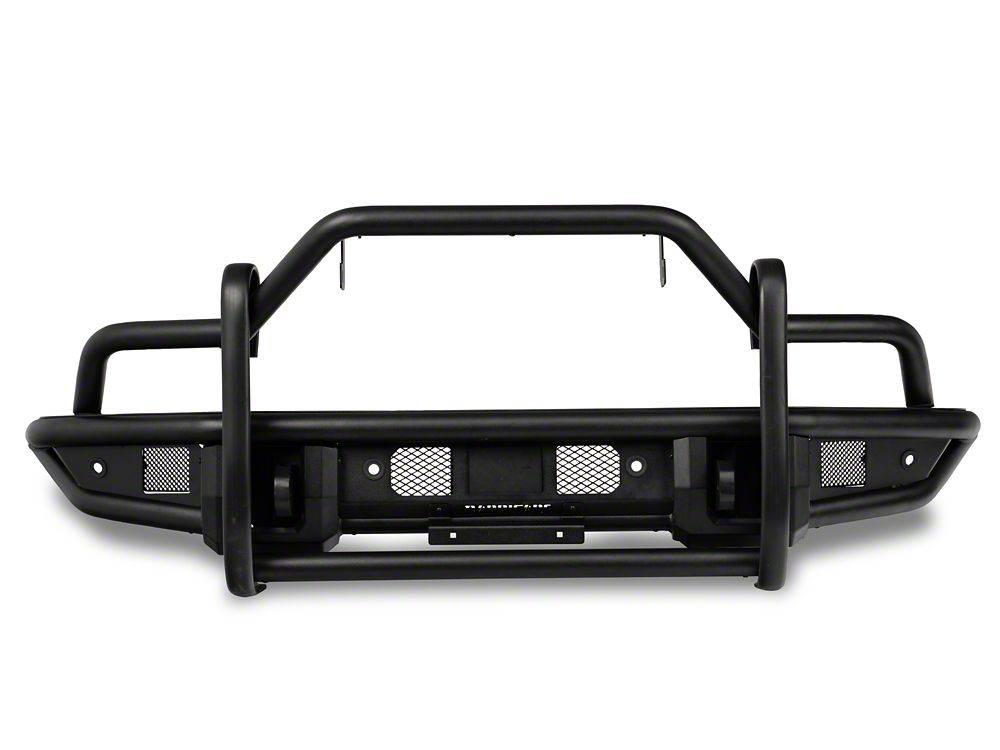 RedRock HD Tubular Front Bumper with LED Fog Lights, Grille Guard and Skid Plate (21-25 Bronco, Excluding Raptor)
