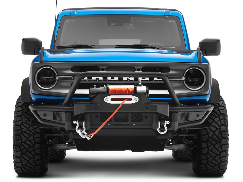 RedRock HD Tubular Front Winch Mount Bumper and Skid Plate (21-25 Bronco, Excluding Raptor)
