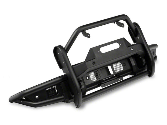 RedRock HD Tubular Front Winch Mount Bumper with LED Fog Lights and Grille Guard (21-25 Bronco, Excluding Raptor)