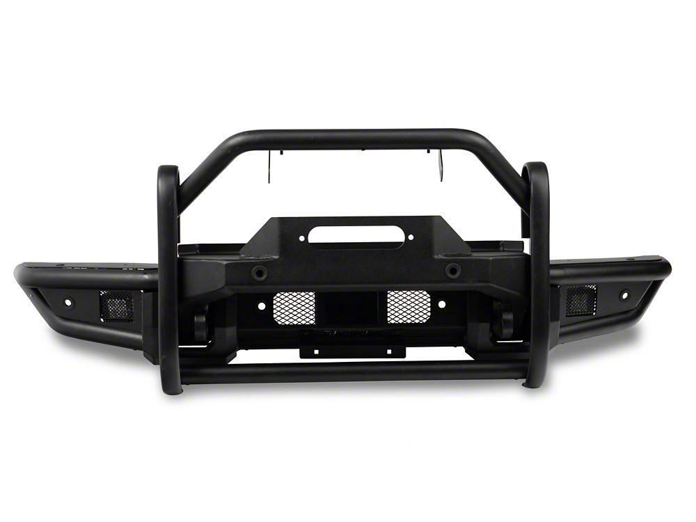 RedRock HD Tubular Front Winch Mount Bumper with LED Fog Lights and Grille Guard (21-25 Bronco, Excluding Raptor)