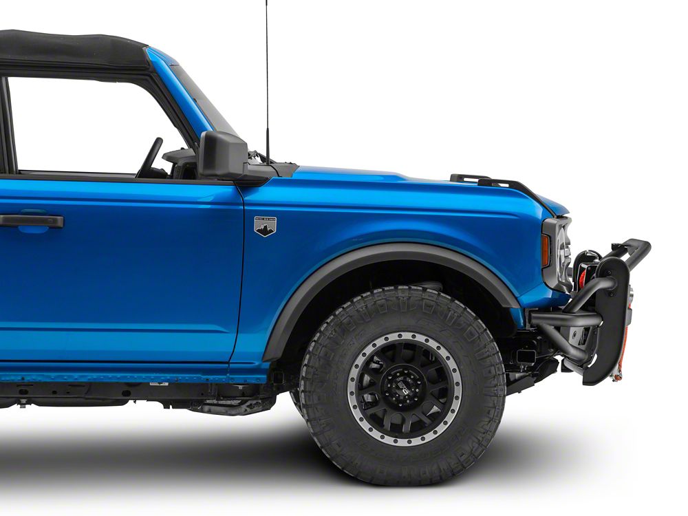 RedRock HD Tubular Front Winch Mount Bumper with LED Fog Lights, Grille Guard and Skid Plate (21-25 Bronco, Excluding Raptor)