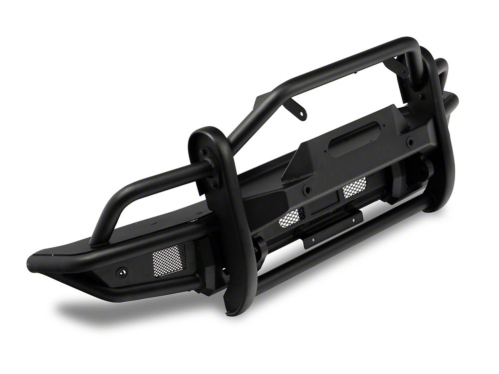 RedRock HD Tubular Front Winch Mount Bumper with LED Fog Lights, Grille Guard and Skid Plate (21-25 Bronco, Excluding Raptor)