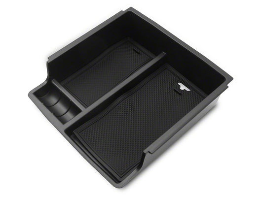 RedRock Arm Rest Lower Storage Tray; Rubber Coated (21-25 Bronco)