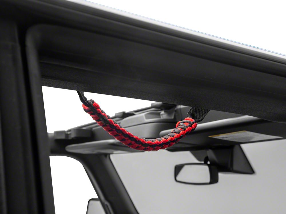 RedRock Paracord Grab Handles; Red (21-25 Bronco)