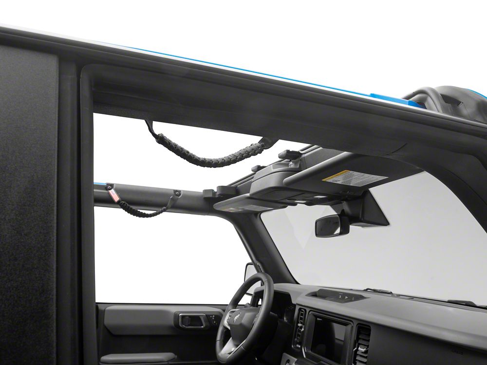 RedRock Paracord Grab Handles; Black (21-25 Bronco)