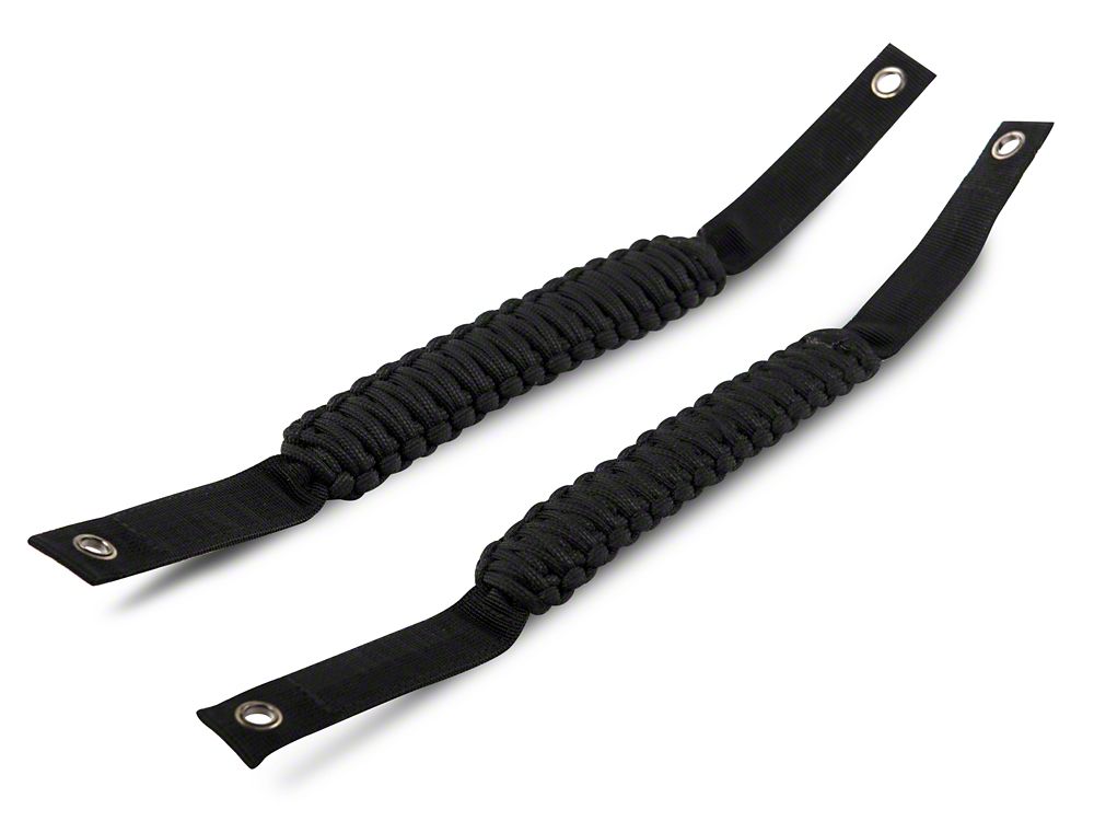 RedRock Paracord Grab Handles; Black (21-25 Bronco)