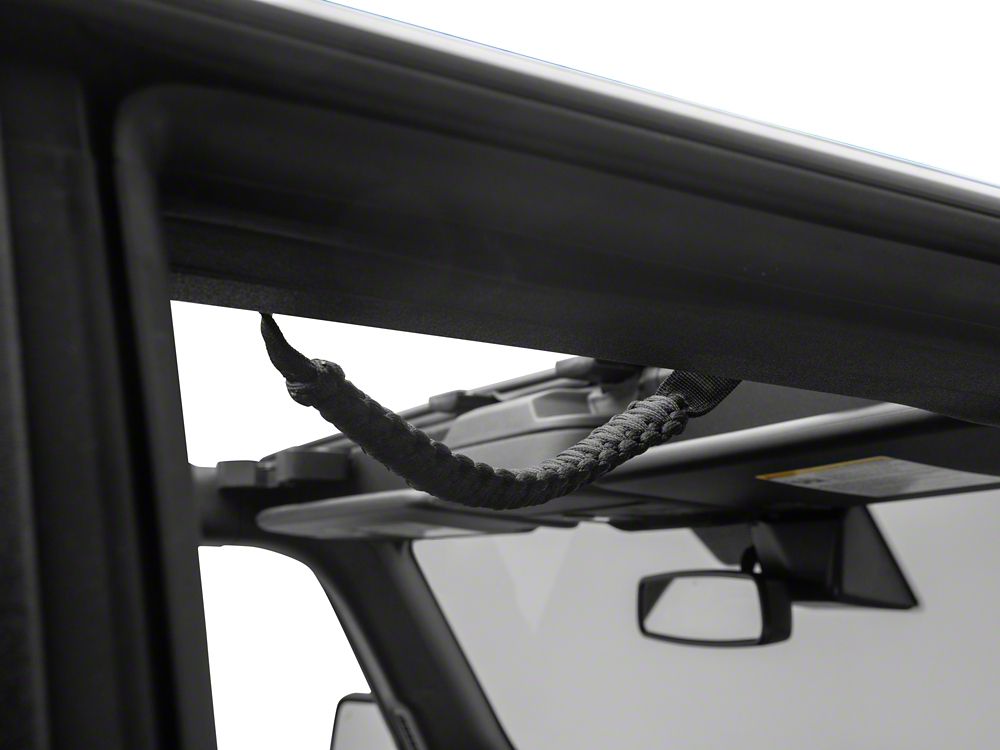 RedRock Paracord Grab Handles; Black (21-25 Bronco)
