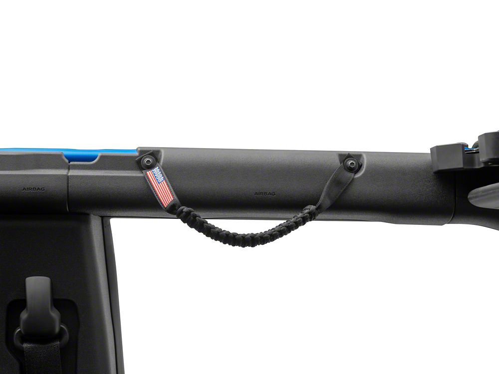 RedRock Paracord Grab Handles; Black (21-25 Bronco)
