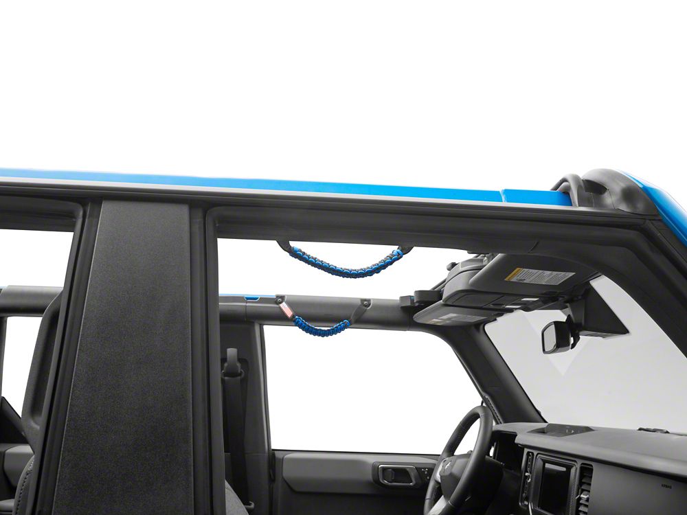 RedRock Paracord Grab Handles; Blue (21-25 Bronco)