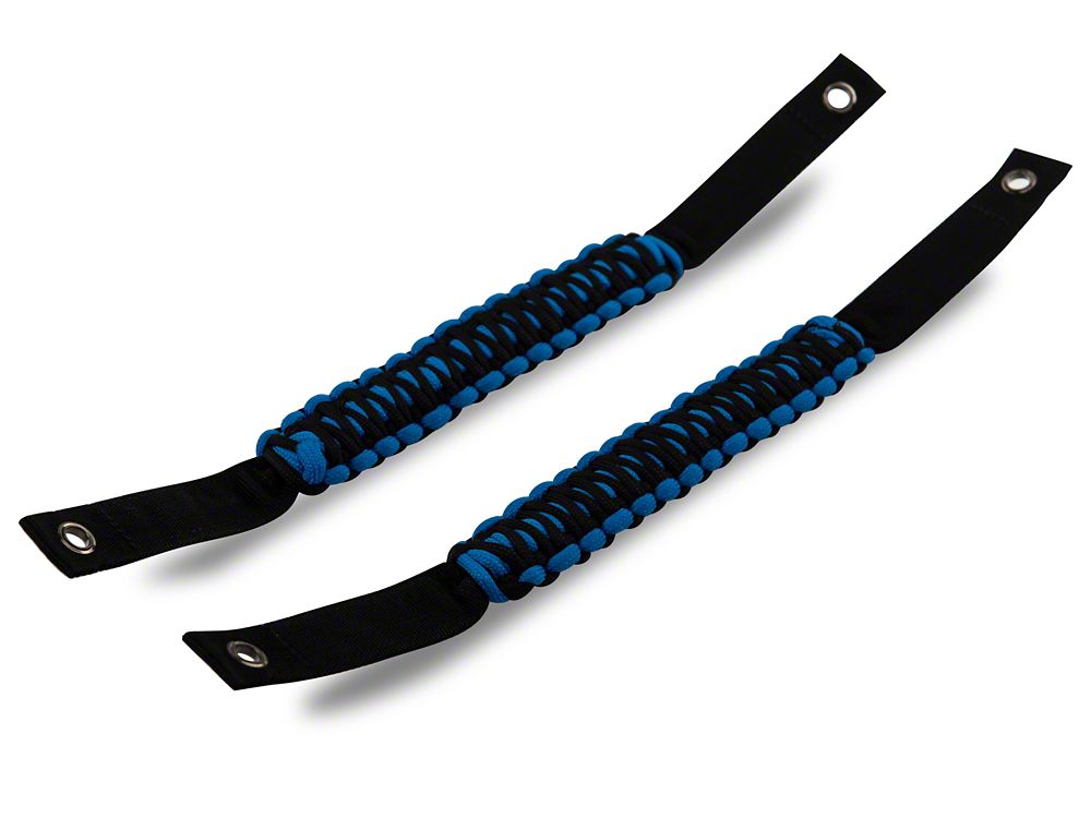 RedRock Paracord Grab Handles; Blue (21-25 Bronco)