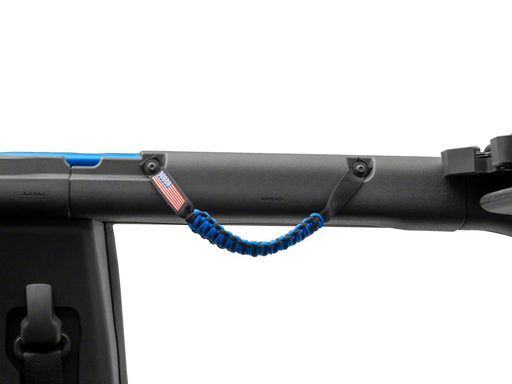 RedRock Paracord Grab Handles; Blue (21-25 Bronco)