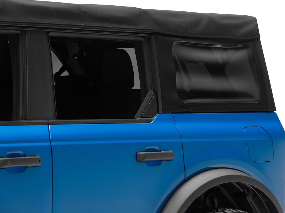 RedRock Rear Window Trim; Black (21-25 Bronco)