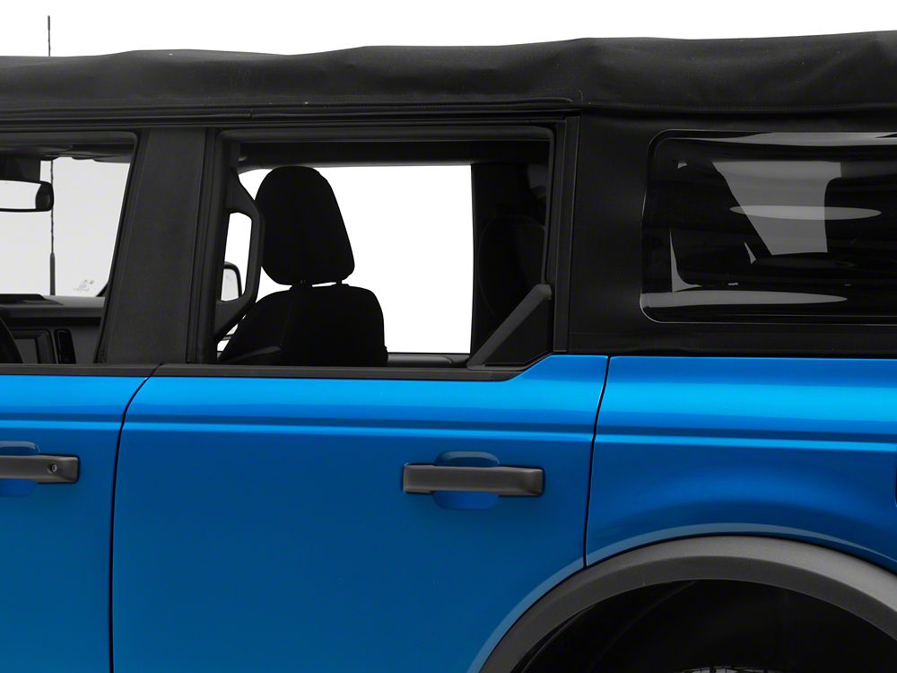 RedRock Rear Window Trim; Black (21-25 Bronco)