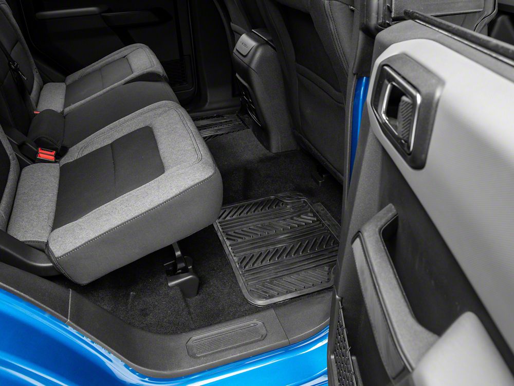RedRock 4-Piece All-Weather Floor Mats; Black (Universal; Some Adaptation May Be Required)