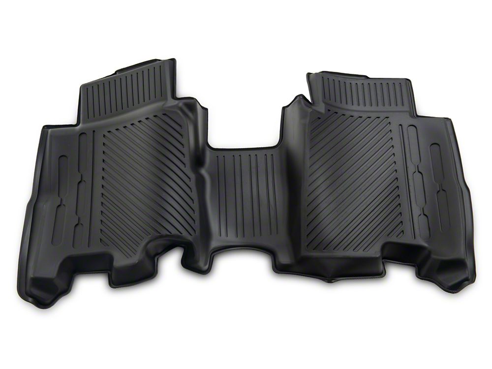 RedRock All-Weather Molded Front and Rear Floor Liners; Black (21-25 Bronco 4-Door)